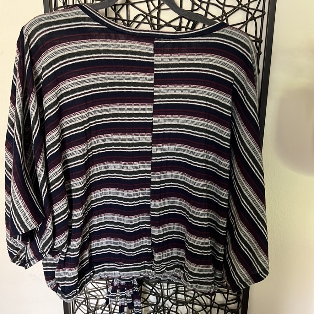 Multicolored drawstring top - Picture 3 of 4